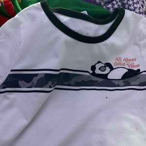Cute panda Shirt from justice never used